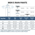 thumbnail image 7 of Little Donkey Andy Men's Waterproof Lightweight Rain Pants Breathable Windproof Hiking Golf Fishing Pants Vallarta Blue XXL, 7 of 7