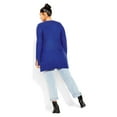 thumbnail image 3 of City Chic Women's Plus Size Longline Cross Long Sleeve Jumper, 3 of 6