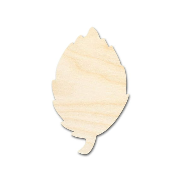 Unfinished Wood Simple Fall Leaf Shape 14" / 1/4"