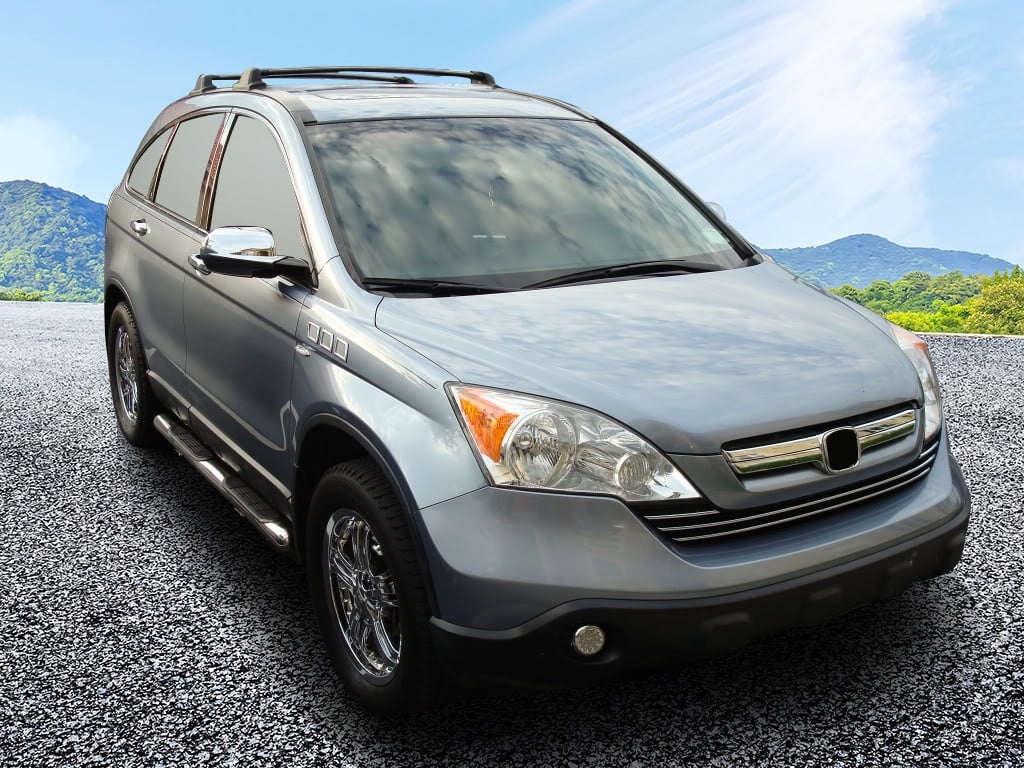 Ikon Motorsports Compatible with 07-11 Honda CRV OE Factory Style Roof Rack Cross Bar Black 2Pc