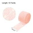 thumbnail image 2 of Uxcell Lace Trim 10 Yards 2 inch Flower Elastic Lace Ribbons for Package Decoration Wedding Headbands Champagne, 2 of 4