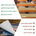 thumbnail image 5 of Kraoden 4 Pcs Non-Slip Stair Mats, Self-Adhesive Carpet for Household Staircase, Absorbent and Washable Anti-Slip Treads, Durable and Easy to Clean, 5 of 9
