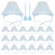 thumbnail image 1 of ColoMX 22 piezas de gorro para teñir el cabello, gorro para resaltar, suministros desechables para teñir el cabello, 1 of 7