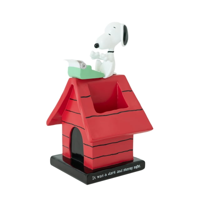 Organizador de Escritorio Porta Bolígrafo Snoopy Figura Peanuts de Resina