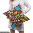 thumbnail image 4 of Ambesonne Animal Fabric by the Yard Upholstery, Cartoon Jungle Scene, 3 Yards, Multicolor, 4 of 4