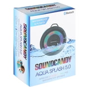 PoolCandy Aqua Splash Portable Bluetooth Speaker with Waterproof, Black, PC3050BL