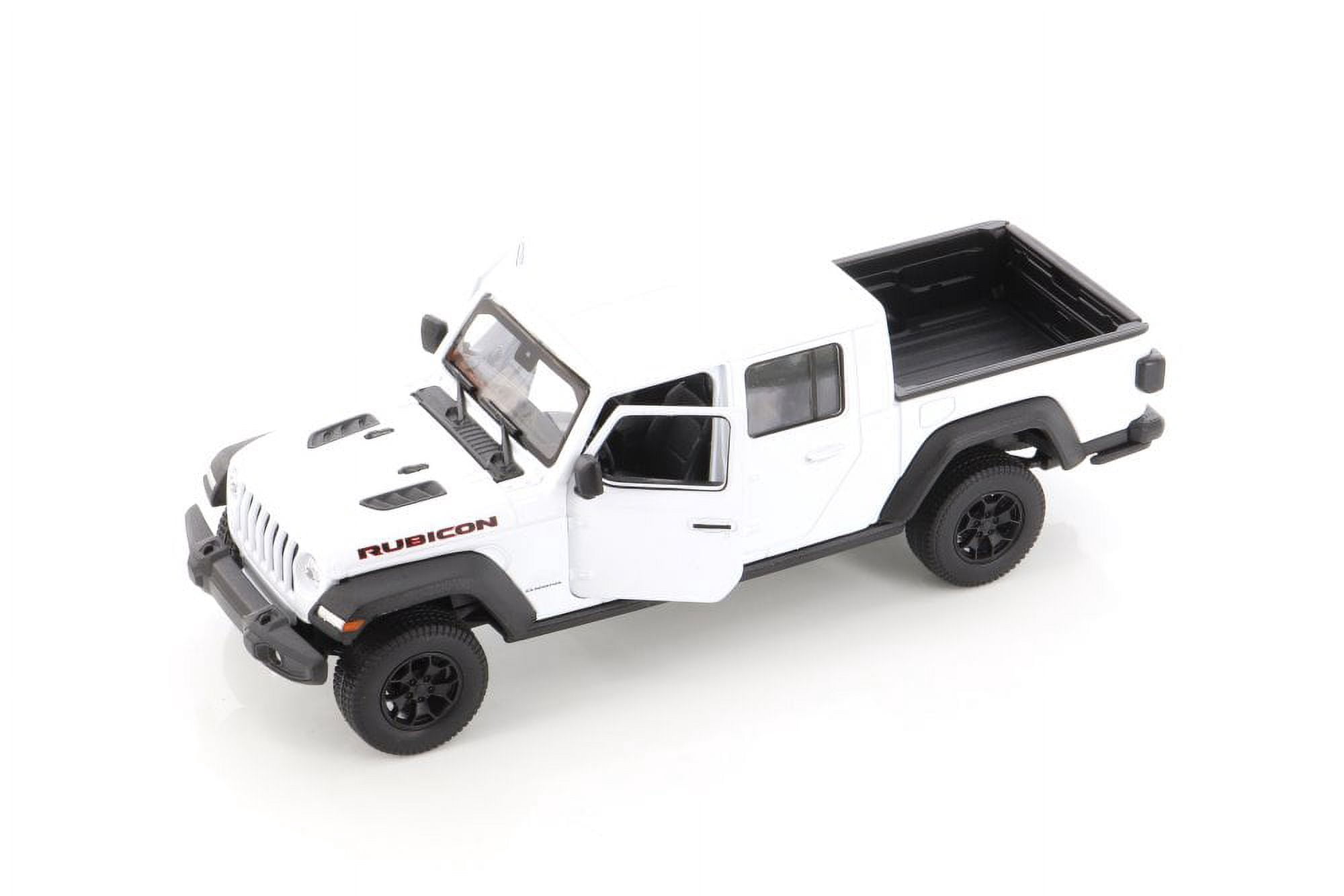 2020 Jeep Gladiator Pickup Truck, White - Welly 24103WWT - 1/27 scale Diecast Model Toy Car