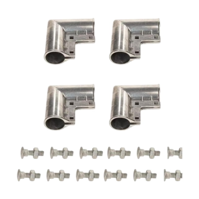 4 piezas de puerta de esquina de esquina con pernos con ángulo de resistente para una esquina de aluminio de aluminio de 1-3/8