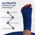 thumbnail image 4 of Happy Feet Toe Alignment Separator Socks, Prevent Foot Cramps and hammertoes, Toe Separator Massage Socks, 4 of 14