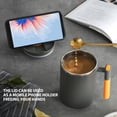 thumbnail image 3 of Travel Coffee Cup, Insulated Coffee Mug 450ml  304 Stainless Steel Inner with Multifunctional Lid for Home, 3 of 8