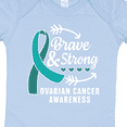 thumbnail image 4 of Inktastic Ovarian Cancer Awareness Brave and Strong with Arrows Boys or Girls Baby Bodysuit, 4 of 5
