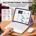 thumbnail image 6 of Keyboard Folio Case with Trackpad, S Pen Slot & Bluetooth Mouse Compatible with Galaxy Tab S8/S9/S10/S11 Ultra 14.6",Purple, 6 of 8