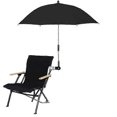 thumbnail image 1 of Chair Umbrella with Universal Chair Umbrella 360 Adjustable Beach Umbrella-WELLNGS black, 1 of 4