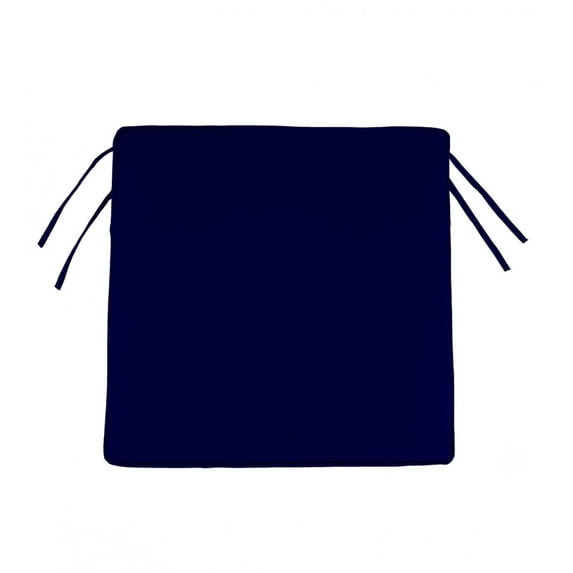 Plow & Hearth Polyester Classic Chair Cushions With Ties, 19¾" x 17½" x 3"