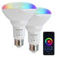thumbnail image 1 of Bombilla de inundación regulable XODO Smart WiFi BR30 E26 paquete de 2 11W RGB + W LED multicolor, 1 of 3