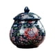 thumbnail image 2 of Tarros de jengibre redondos Chinoiserie, tarros de almacenamiento de cerámica con tapas selladas, para decoración del hogar/cocina/mesa , azul BLESIY Tarro de jengibre, 2 of 8