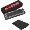 Sawtooth Chrome Plated Screamer Harmonica with Case and Cloth, Key of G