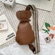 thumbnail image 4 of Bolso de hombro con forma de perro para mujer, bolso de pecho de cuero con correa ajustable, bolso bandolera Kawaii, 4 of 8