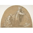 thumbnail image 3 of Jacopo Vignali 18x14 Black Modern Framed Museum Art Print Titled - Lord, Where Are You Going (1592-1664), 3 of 5