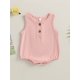 thumbnail image 2 of Vestido de bebé niño color sólido sin mangas O-cuello botón mono Nituyy Jersey con botones para bebé, 2 of 5