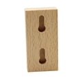 thumbnail image 2 of Ganchos de pared de madera - Estante de almacenamiento de colgadores de pared de madera natural montado en la pared, 2 of 4