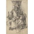 thumbnail image 3 of After Albrecht Dürer 17x24 Black Modern Framed Museum Art Print Titled - An Oriental Ruler Seated on His Throne (1523), 3 of 5
