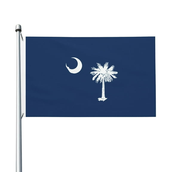 South Carolina Flag Print Flag 3x5 Ft Outdoor Garden Flag Double Sided Banner For Yard Lawn Porch Balcony Home Decorations