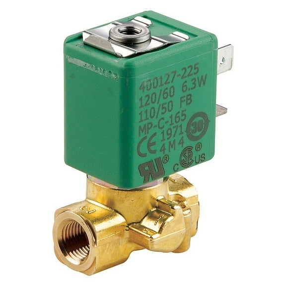 Redhat Solenoid Valve,Brass,NC,Air, Inert Gas SC8356A002V