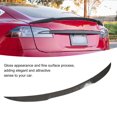 thumbnail image 4 of Trunk Lid Spoiler, Low Wind Resistance   Carbon Fiber Color Rear Trunk Spoiler  for Model 3, 4 of 8