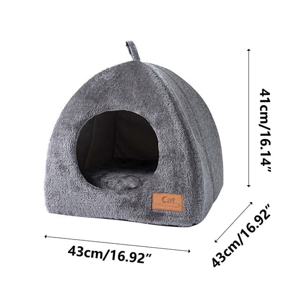 Cueva para Gatos Xihbxyly Casa para Exteriores Cama Plegable con Tapete Extraíble