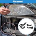 thumbnail image 3 of Unique Bargains 4 Pcs Driver Passenger Side Headlight Bracket Headlight Support Mount Bracket for BMW 525xi 2006-2007, 3 of 7