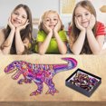 thumbnail image 1 of XWSHYW Juguetes para Niños Pequeños Dinosaurio Alien Puzzle Irregular Tridimensional Rompecabezas de Madera Juguete, 1 of 6