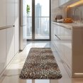 thumbnail image 4 of Brown and Black Leopard Print Kitchen Rug Mat,Kitchen Runner Rugs Non Skid Washable,Decorative Kitchen Floor Mats for Kitchen,Sink,Laundry,17"x47.2", 4 of 7