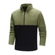 thumbnail image 1 of Blusa y camisa de manga larga con cuello alto para hombre, color de contraste, manga larga, cremallera, cuello alto, informal, deportiva, para casa, blusa para hombre, 1 of 2