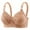 Women's Bras Khaki, variant on Women's Plus Size Bras, Women’s Push Up Lace Bra Comfort Padded Underwire Bra Lift Up Add One Cup Full Coverage Everyday Bras S-XL
