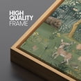 thumbnail image 5 of Large Framed Canvas Print Colorful Fairy Tale World Wall Art Decorative Ready to Hang Painting for Living room Bedroom - 60"x30" Natural Frame, 5 of 7
