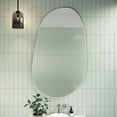 thumbnail image 5 of Glass Warehouse Starla 36 in. x 59 in. Pebble Mirror White, 5 of 5