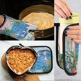 thumbnail image 5 of Yayeee Oven Mitts and Pot Holder Set of 2 Heat Resistant Kitchen Gloves Baking Hot Pad, Seaside Door, 5 of 5