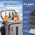 thumbnail image 2 of Mochila aislante impermeable Cooler SUNUP para 35 latas, gris, 2 of 7