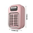 thumbnail image 3 of Nkmbld Space Heater for Office, Small Household Heater Portable Wall Mounted Hot Fan with Adjustable Thermostat and Overheat Protection, Pink, 3 of 8