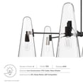 thumbnail image 5 of Modway Beacon 6-Light Chandelier in Clear Black, 5 of 9