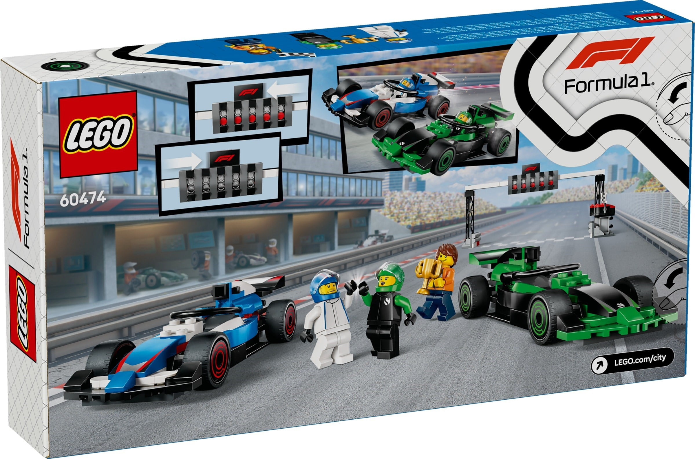 LEGO City F1 Grid with VCARB & Sauber Race Cars 60474 - Walmart.com