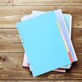 IFANLANDOR Practical Assorted Color Paper Dividers for Notebook ...