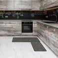 thumbnail image 2 of Luxurious Speckled Black and White Kitchen Rug Set - 20x32 & 20x48 Inches Kitchen Mats, Ultra Absorbent, Super Soft, Machine Washable, Anti-Slip Backing, Perfect for Modern Kitchens, 2 of 6
