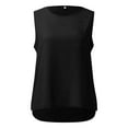 thumbnail image 5 of JFGHDG Women's Sleeveless Tank Tops Cotton Linen Tank Tops for Women Flowy Swing Tee Summer Tshirt Cotton Linen Shirts Tunic Tee Casual Comfy Summer Clothes Black L, 5 of 5