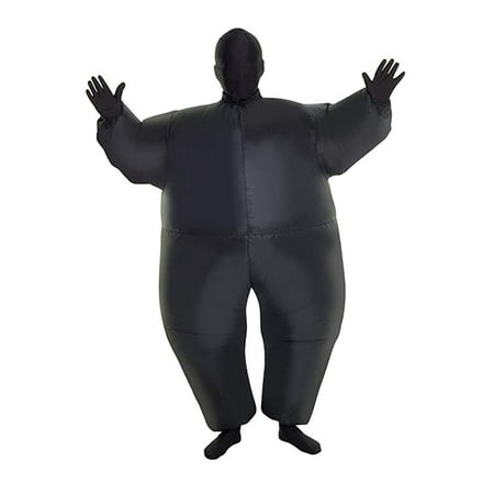 MorphCostumes Black MegaMorph Kids Inflatable Blow up Costume - One Size