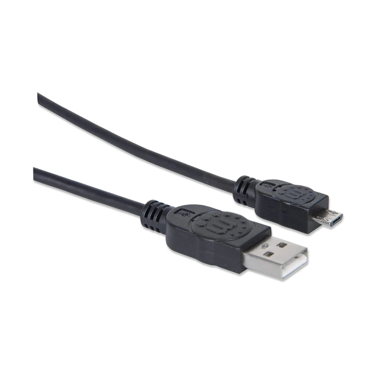 Manhattan Hi-Speed USB Micro-B Device Cable USB 2.0, Type-A Male to Micro-B Male, 480 Mbps, 6 ft., Black - image 2 of 3