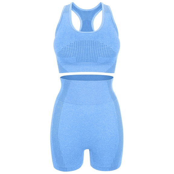 ITSELFER 1 set Yoga Clothes Workout Outfits Yoga Outfits Two Piece Workout Sets For Women Exercise