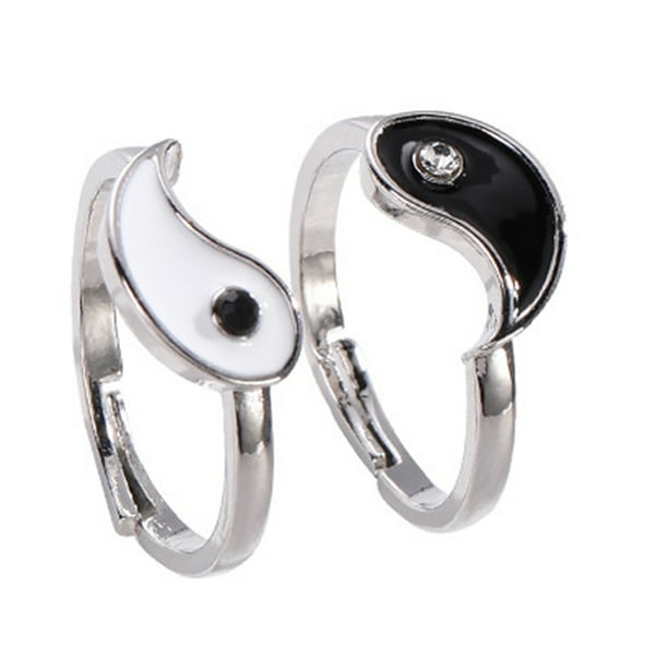 anillos abiertos ajustables vintage, anillo chino llamativo, anillo a juego, joyería para pareja, regalo.