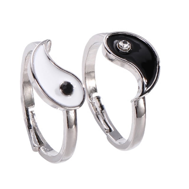 anillos abiertos ajustables vintage, anillo chino llamativo, anillo a juego, joyería para pareja, regalo.